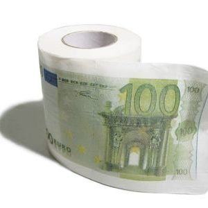 100 euron WC-paperi