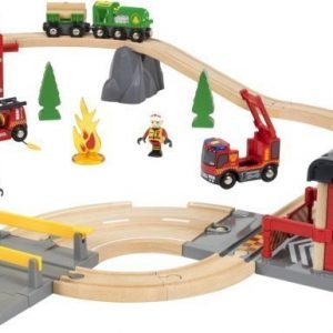 BRIO Rescue Junasetti pelastusteemalla