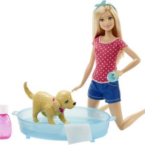 Barbie Splish Splash Pup Playset