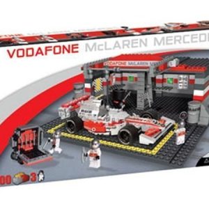 Cobi McLaren F1-auto ja pieni varikko rakennuspalikkasarja 500 osaa