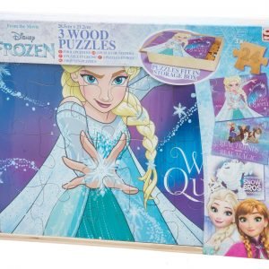 Disney Frozen Puinen Palapeli 3 Kpl/Pkt