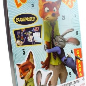 Disney Zootropolis Joulukalenteri koulutarvikkeilla