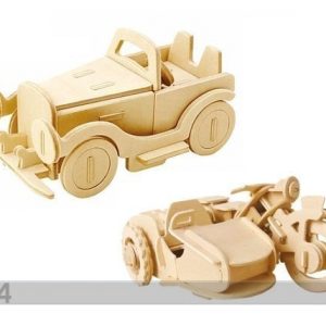 Gerardo`S Toys 3d Palapeli MoottoripyÖrÄ Ja Auto