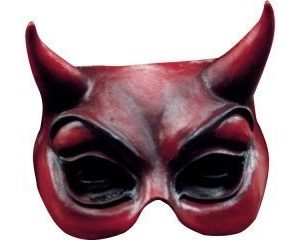 Ghoulish - devil halfmask red