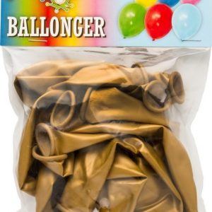 Guldmetallic Ballonger 8-pack