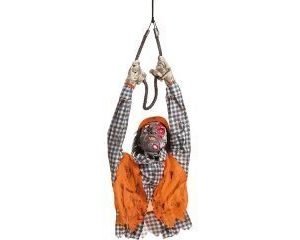 Hanging construction worker