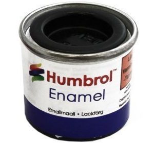 Humbrol 201 Metallic Black metallihohto