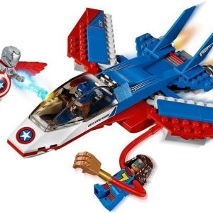 LEGO Super Heroes 76076 Kapteeni Amerikan suihkaritakaa-ajo