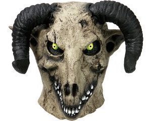 Latex mask goat devil