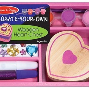 Melissa & Doug Decorate your own Wooden Heart Chest