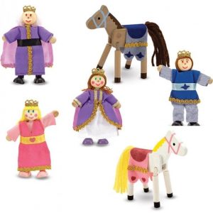 Melissa & Doug Royal Family Wooden Doll Set