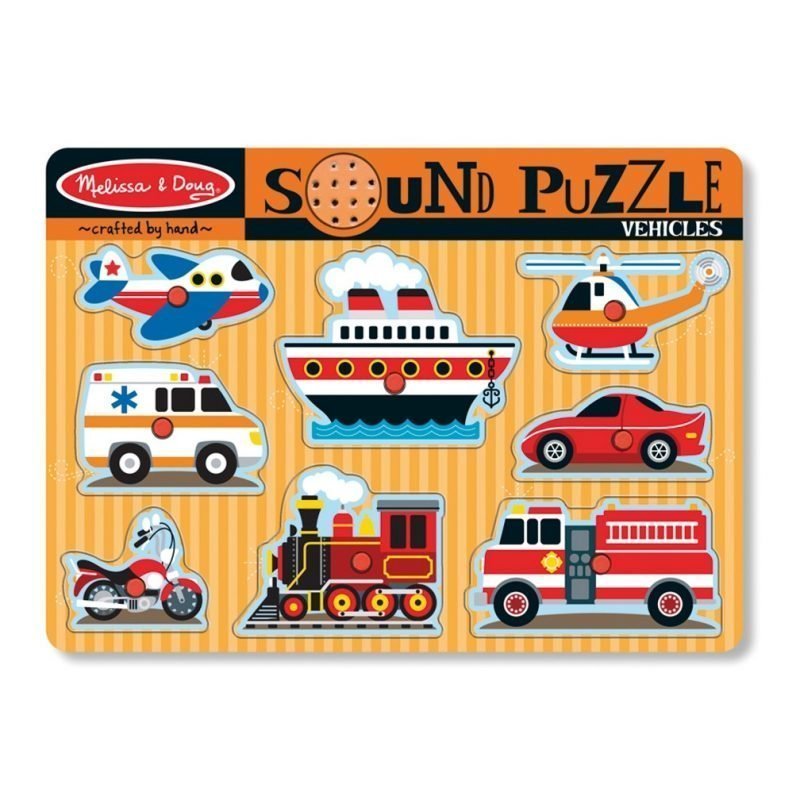 Melissa & Doug Sound Puzzle Vehicles