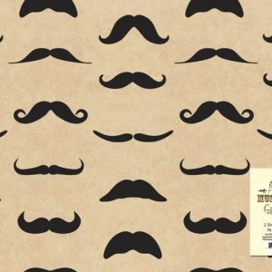 Mustache Gift Wrap