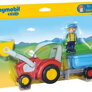 Playmobil Maanviljelijä sekä traktori ja peräkärry