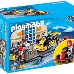 Playmobil StarterSet Go kart -varikko