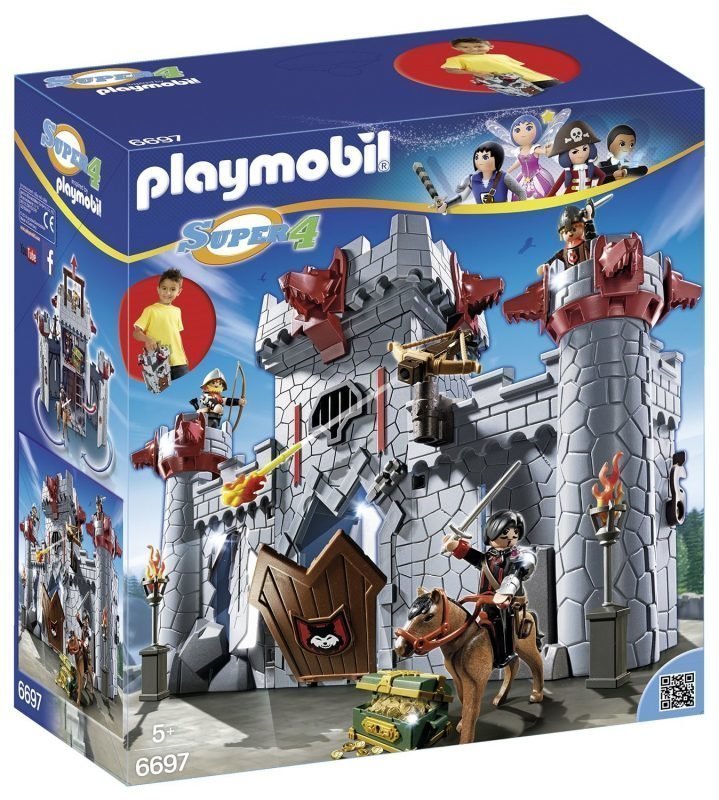 der Transistor krig Playmobil Super 4 Mustan Paronin linna Take Along - Lelukauppa24.fi