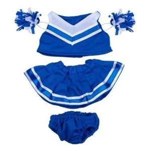 Sininen cheerleader-puku 40 cm