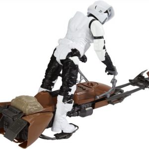 Star Wars E7 Hero Series Figure & Vehicle Biker Scout & Speeder Bike