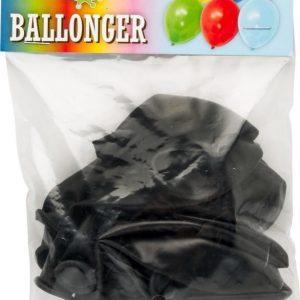 Svarta Ballonger 10-pack