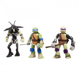 Turtles Mutations Leonardo Slash Ja Donatello Hahmo 12 Cm 3 Kpl